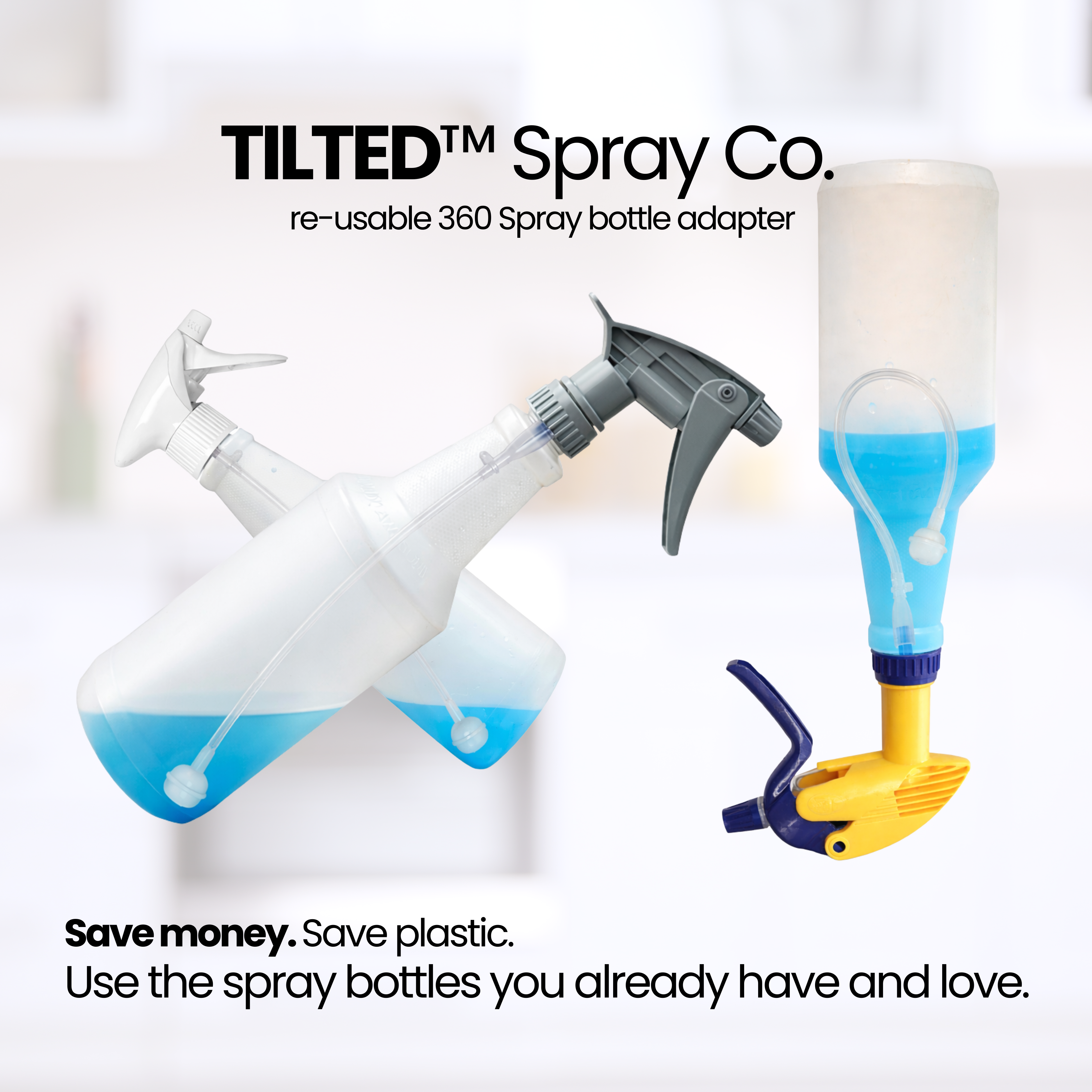 Tilted 360 Spray Bottle Adapter