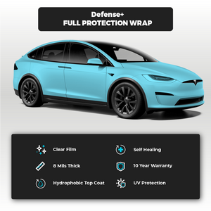 Tesla Model 3 Partial Hood Individual Defense+™ Paint Protection Pattern
