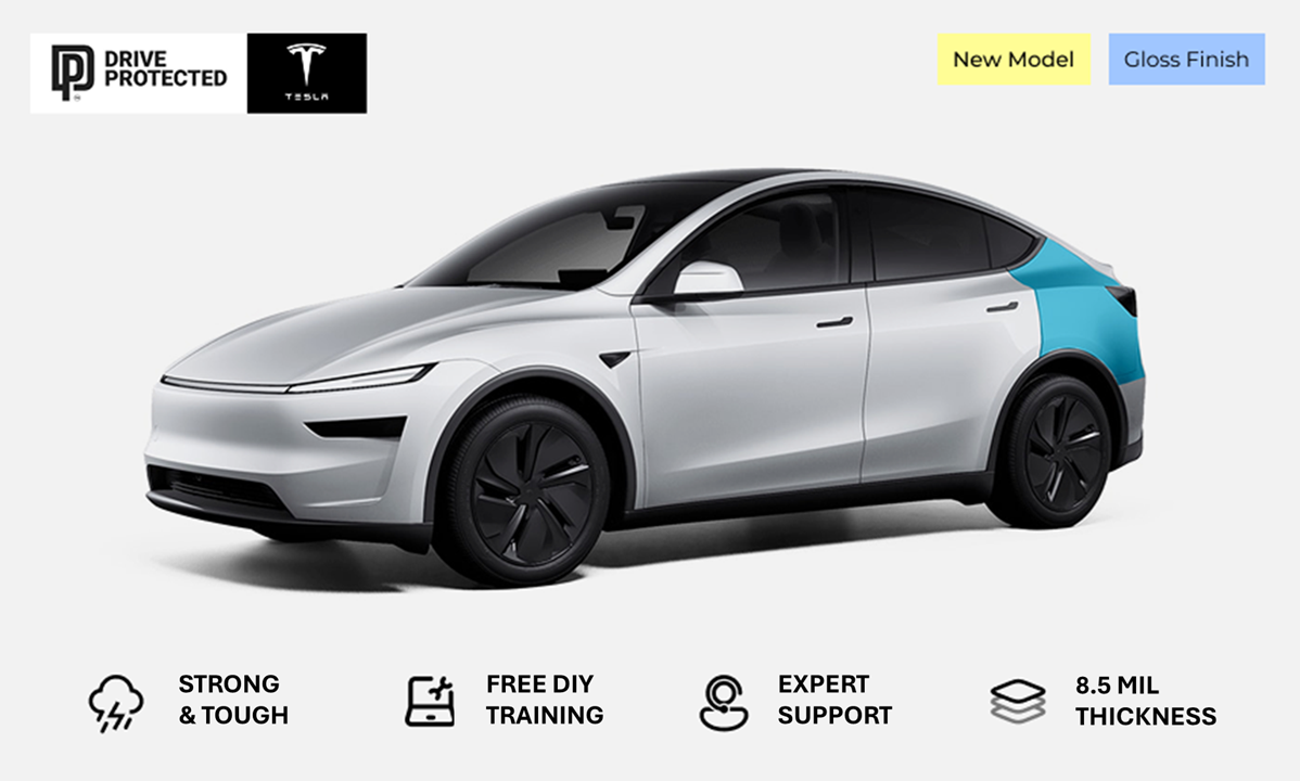 New Tesla Model Y Rear Fender Defense+™ Paint Protection