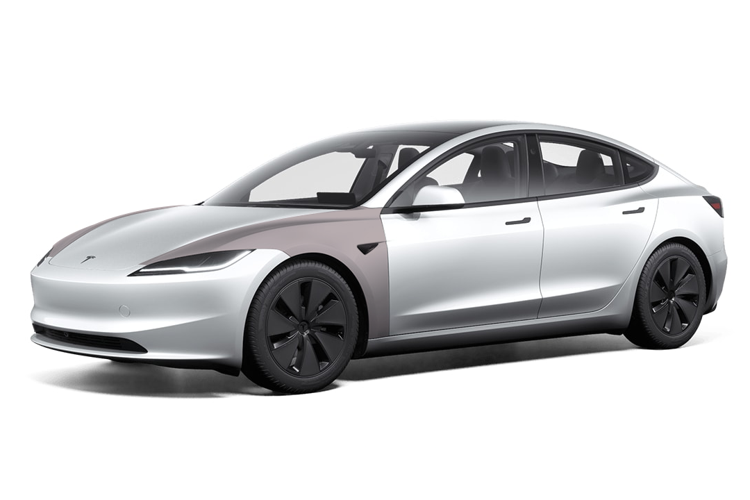 2024+ Tesla Model 3 (Highland) - Front Fender Matte PPF Kit