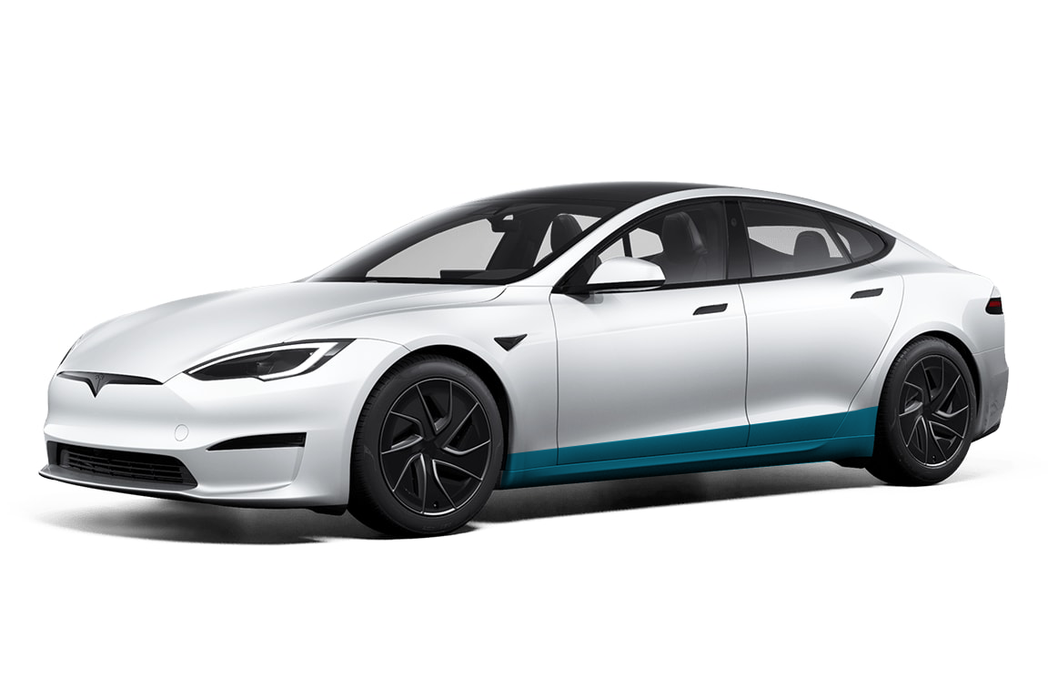 Tesla Model S Rocker Panel Individual Defense+™ Paint Protection Film Kit