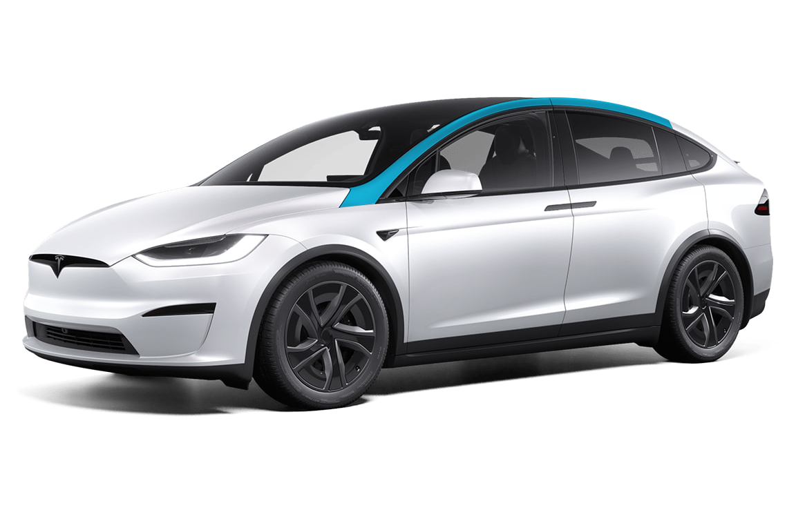 Tesla Model X - A-Pillar PPF Kit
