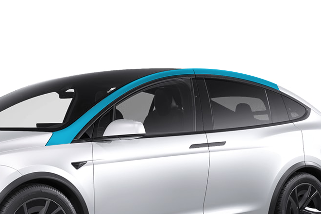 Tesla Model X - A-Pillar PPF Kit