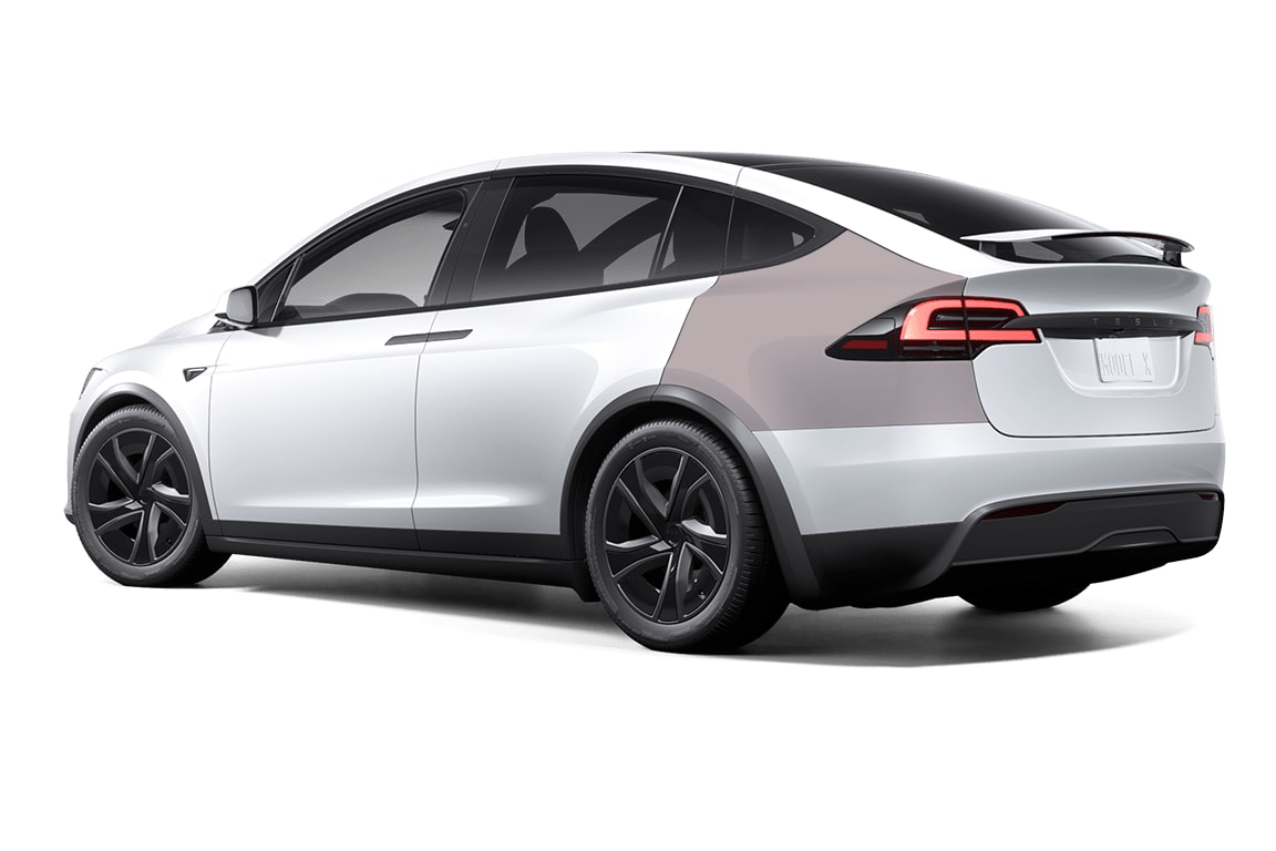 Tesla Model X - Rear Fender Matte PPF Kit