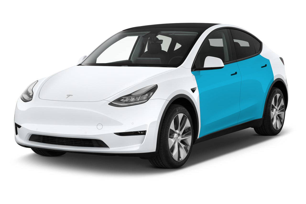 Tesla Model Y Doors Defense+™ Paint Protection Set