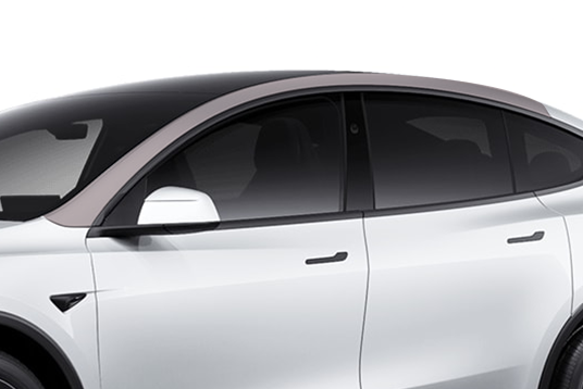 2026+ Tesla Model Y L - A-Pillar Matte PPF Kit