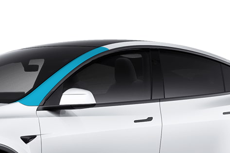2026+ Tesla Model Y (Juniper) - A-Pillar PPF Kit