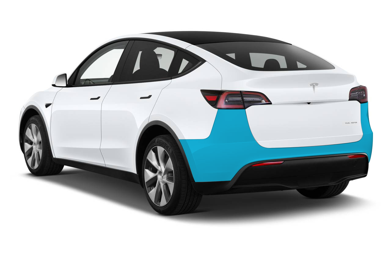 Tesla Model Y Rear Bumper Individual Defense+™ Paint Protection Film