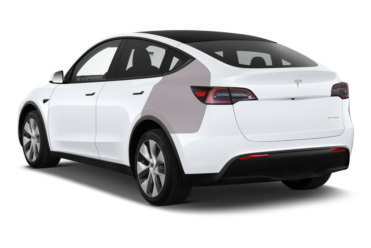 2020-2025 Tesla Model Y - Rear Fender Matte PPF Kit