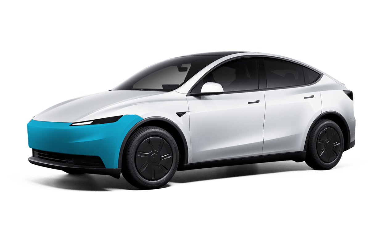 2026+ Tesla Model Y (Standard) - Front Bumper PPF Kit