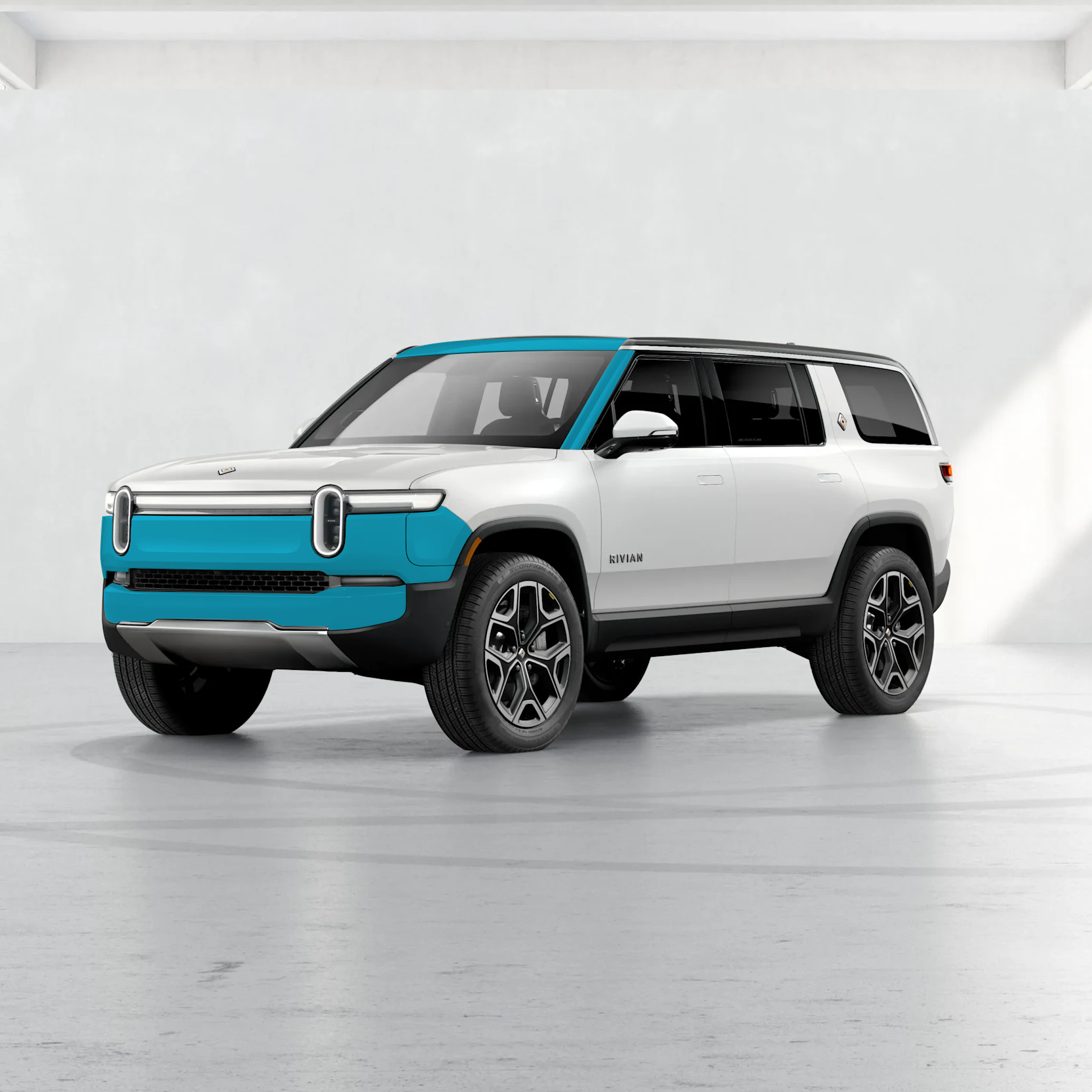Rivian R1S Essentials Kit (Front Bumper, A-Pillars/Roof Strip + PPF Install Kit) by Drive Protected