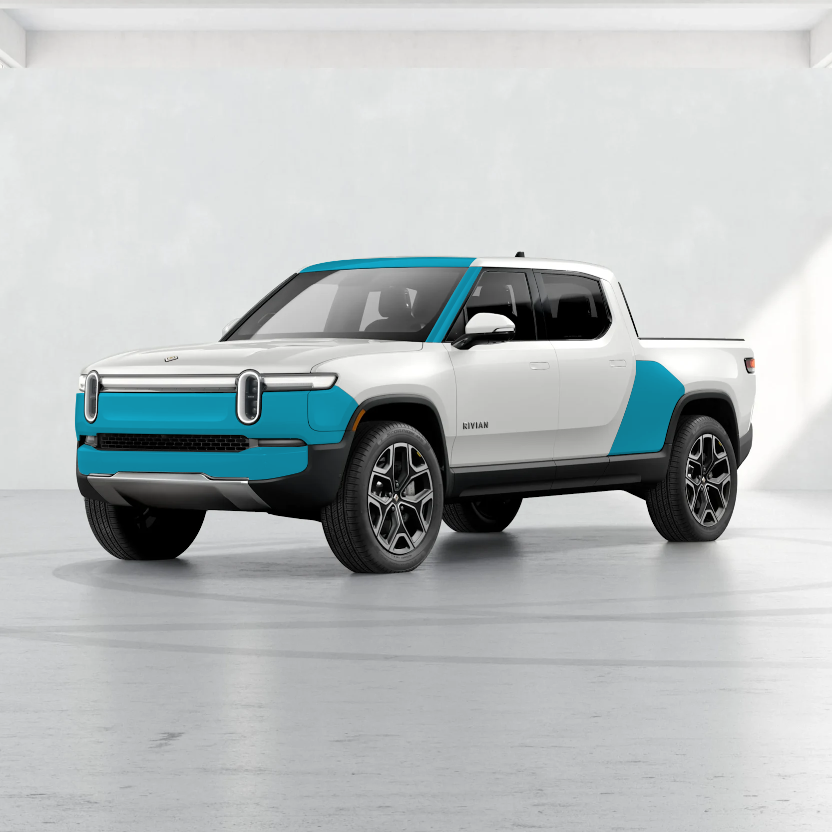 Rivian R1T Essentials Kit (Front Bumper, A-Pillars/Roof Strip, Storage Tunnel + PPF Install Kit) - Drive Protected