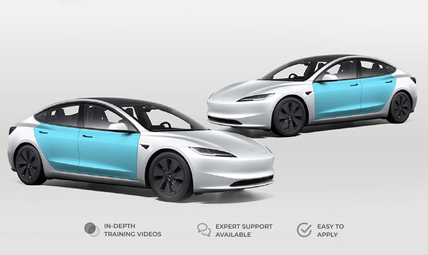 Tesla Model 3 Doors Defense+™ Paint Protection Set