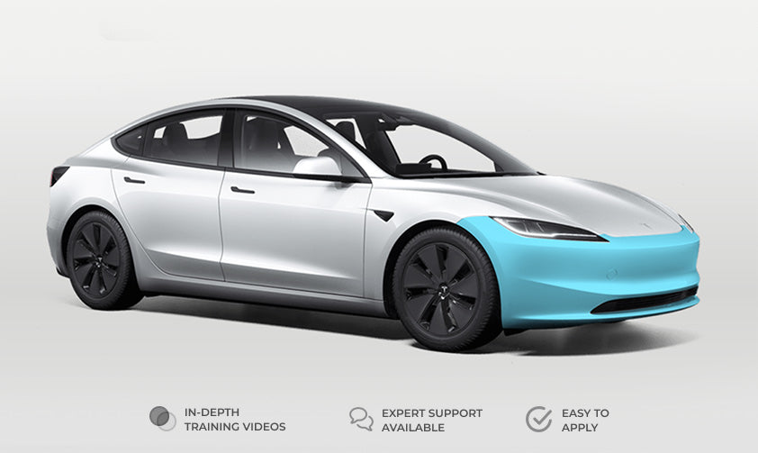 Tesla Model 3 2024+ Highland Front Bumper Individual Defense+™ Paint Protection Film