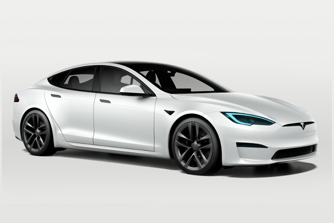 Tesla Model S Headlights and Fog Lights Defense+™️ Paint Protection Film by Drive Protected