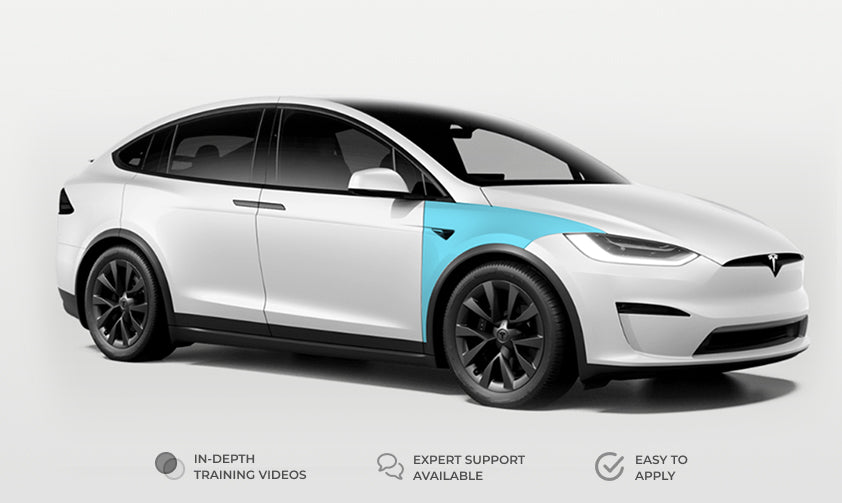 Tesla Model X Full Fender Individual Defense+™ Paint Protection Film