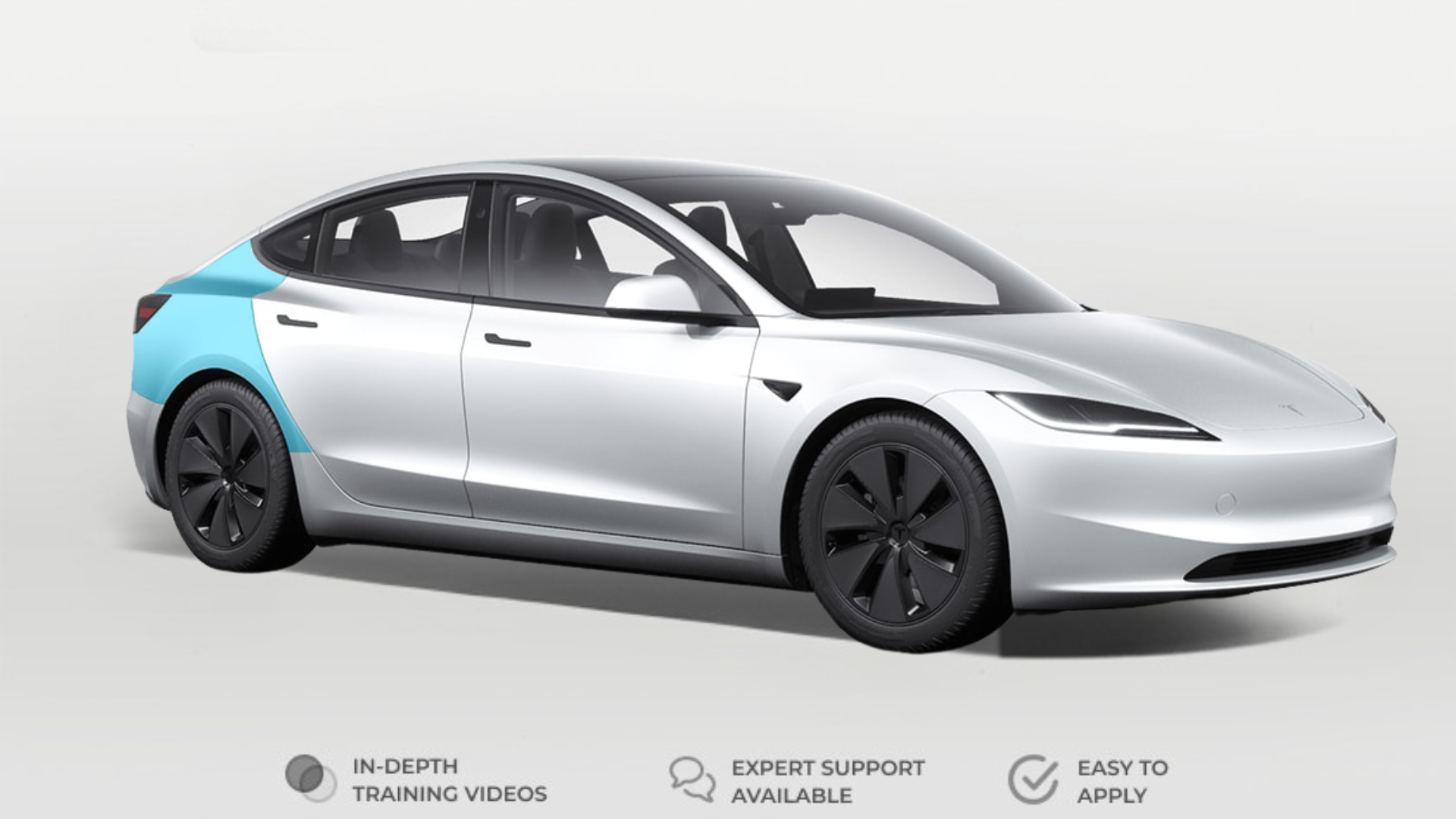 Tesla Model 3 2024+ Highland Rear Fender Individual Defense+™ Paint Protection Film