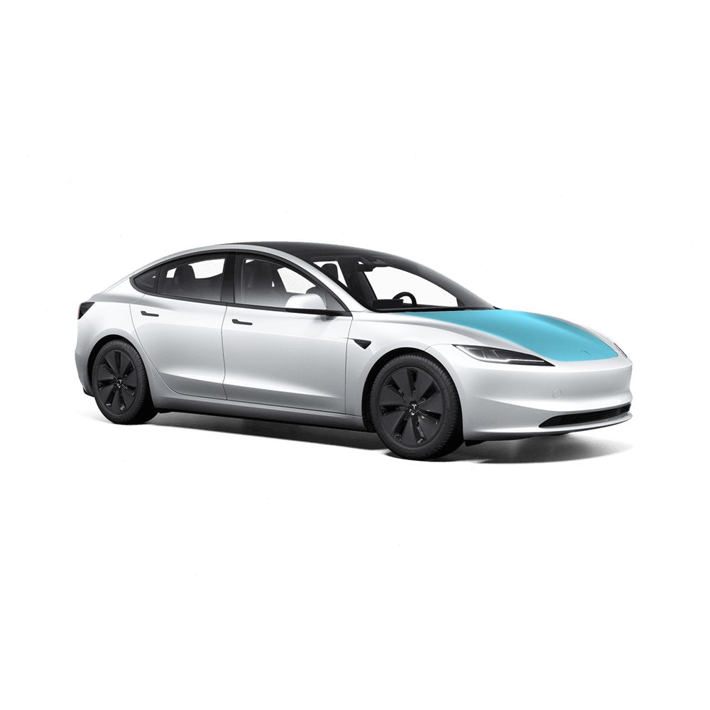 Tesla Model 3 Highland Full Hood Individual Defense+™ Paint Protection Film - Drive Protected