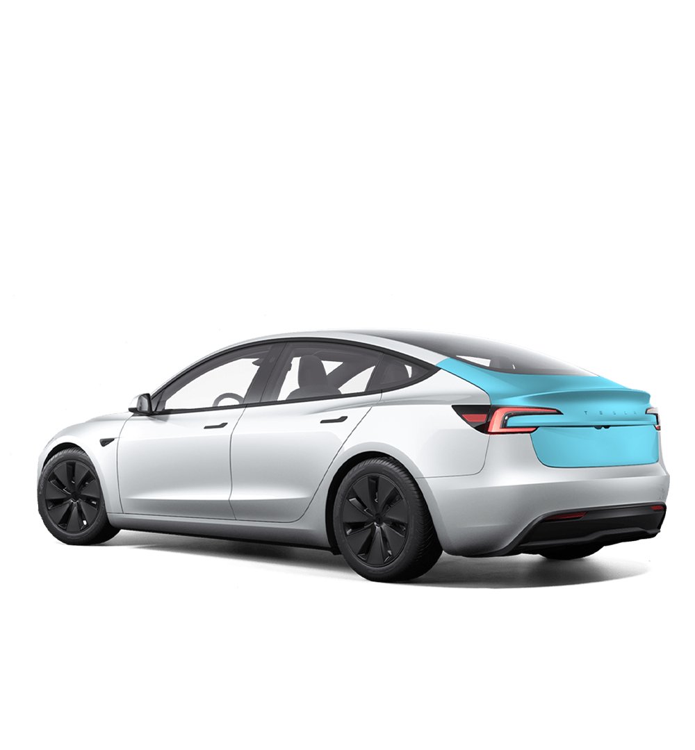 Tesla Model 3 Highland Rear Hatch Individual Defense+™ Paint Protection Kit - Drive Protected