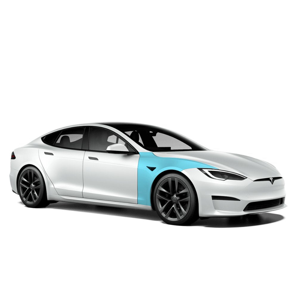 Tesla Model S Full Fender Individual Defense+™ Paint Protection Film - Drive Protected
