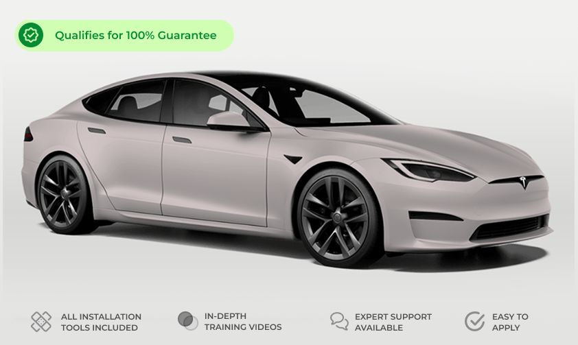 Tesla Model S Matte Finish Tesla Full Defense+™ Paint Protection Wrap