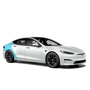 Tesla Model S Rear Fender Individual Defense+™ Paint Protection Film - Drive Protected