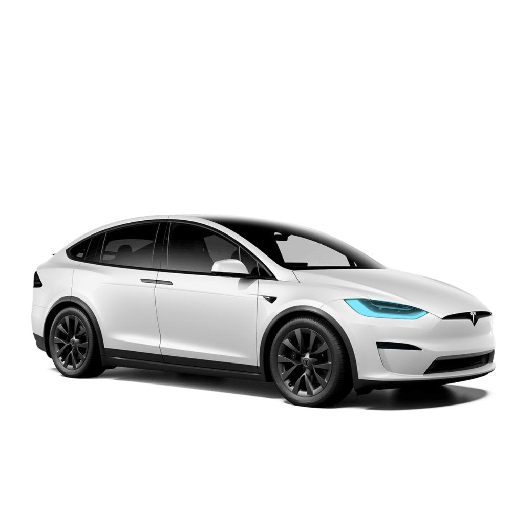 Tesla Model X Headlights and Fog Lights Defense+™️ Paint Protection Film - Drive Protected