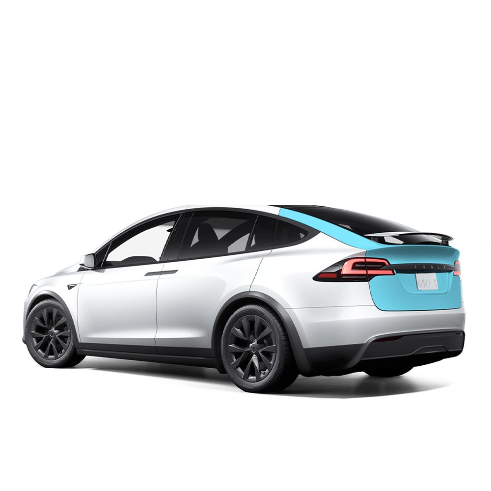 Tesla Model X Rear Hatch Individual Defense+™ Paint Protection Kit - Drive Protected