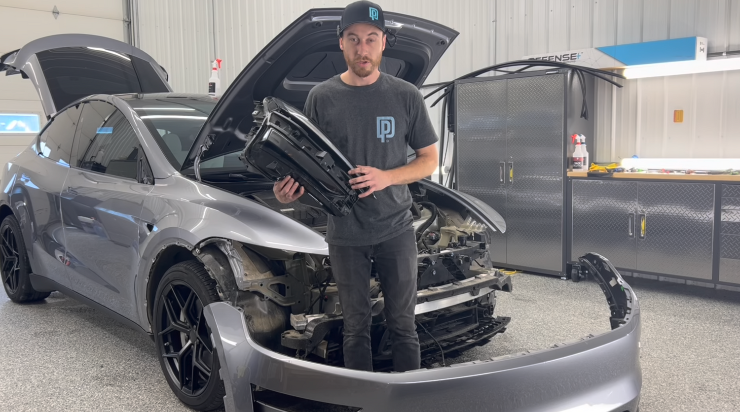 How to Remove the Front Bumper and Headlights on a 2026 Tesla Model Y Juniper