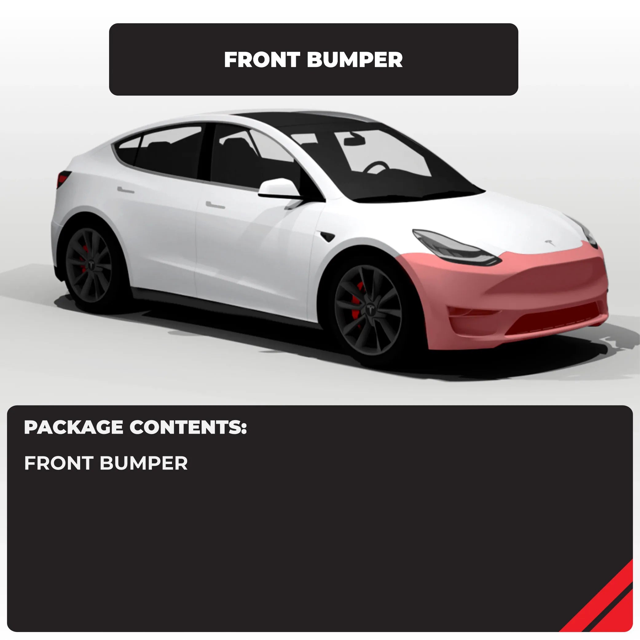 Tesla Front Bumper Individual Defense+™ Paint Protection Film