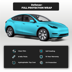 Tesla Model Y Full Defense+™ Paint Protection Film Wrap
