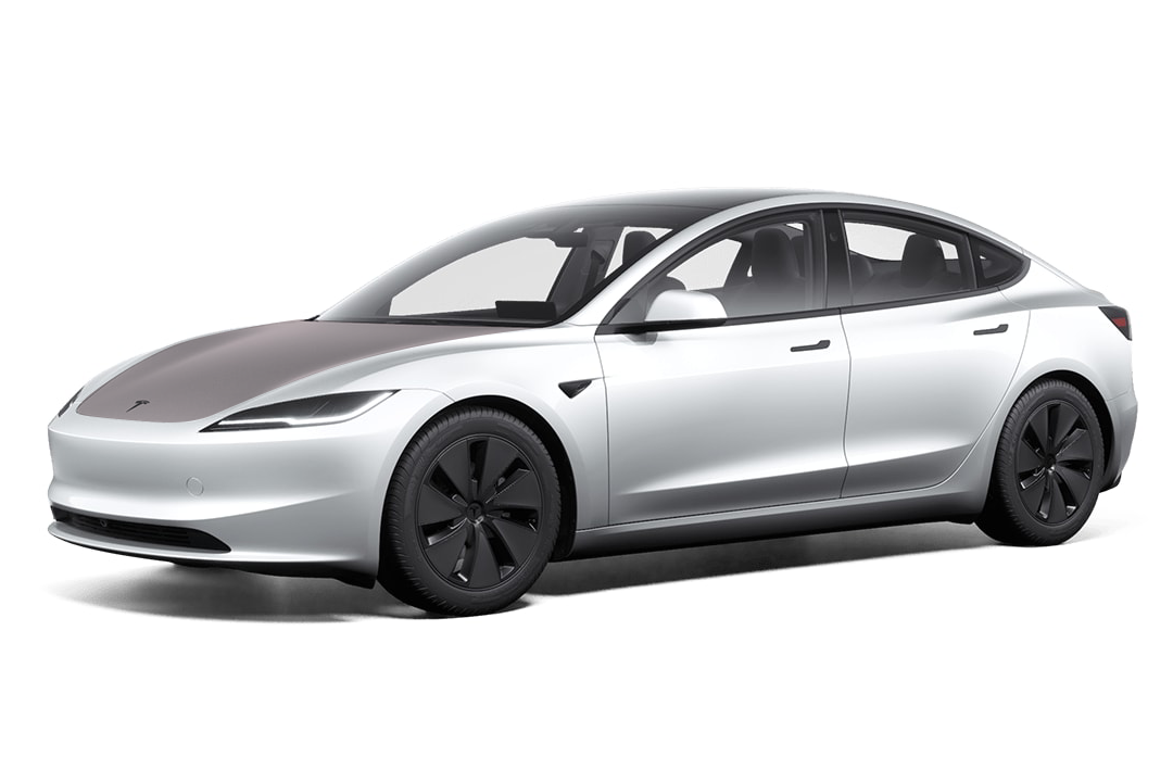 2024+ Tesla Model 3 (Highland) - Full Hood Matte PPF Kit