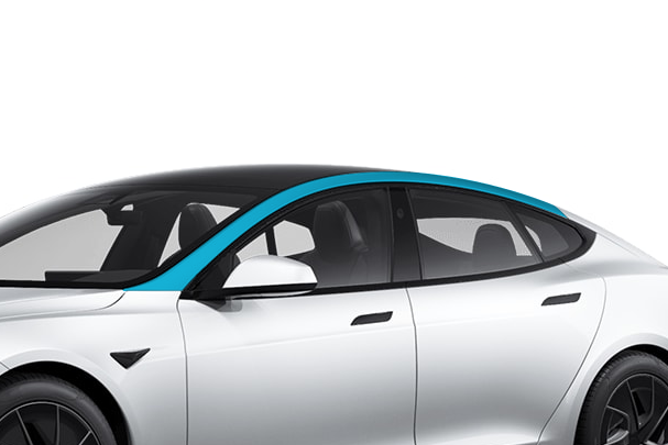 Tesla Model S - A-Pillar PPF Kit