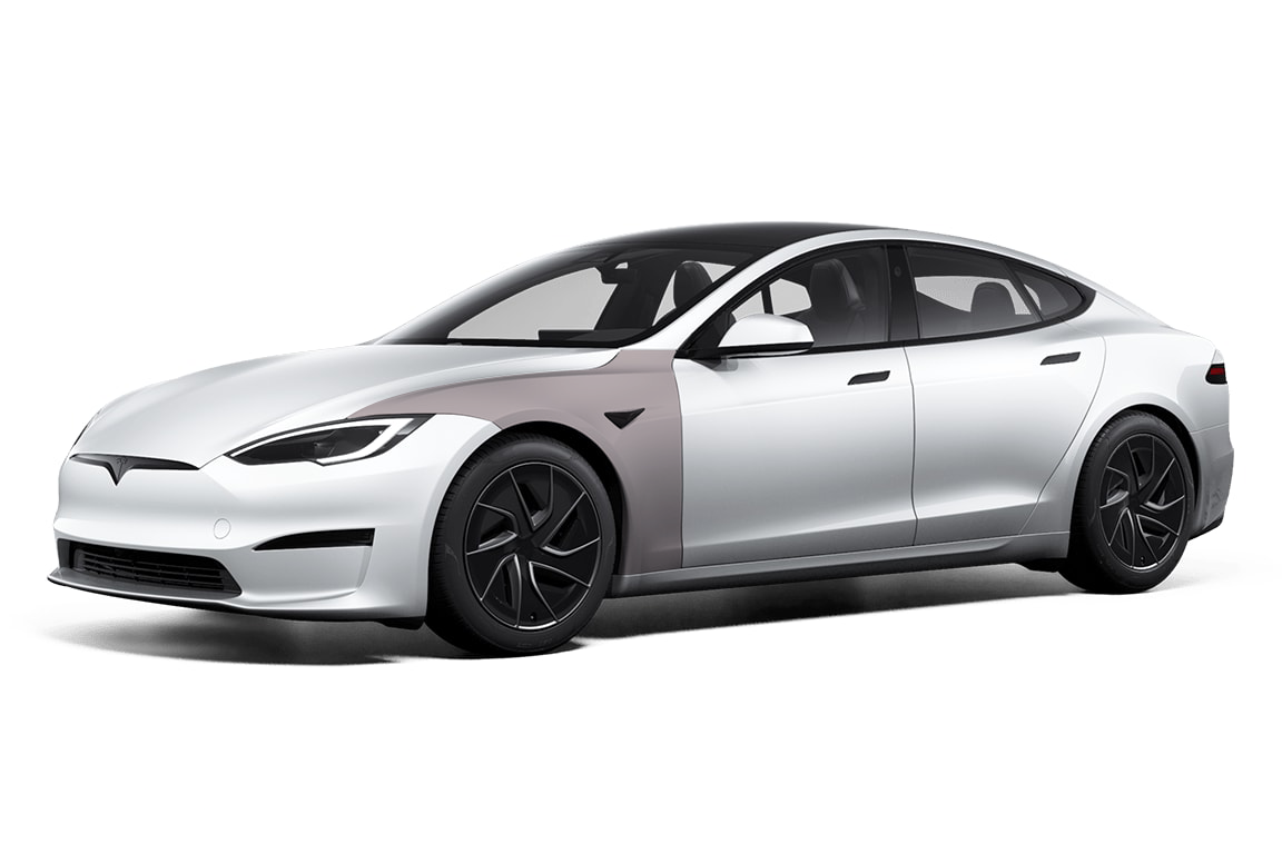 Tesla Model S - Front Fender Matte PPF Kit