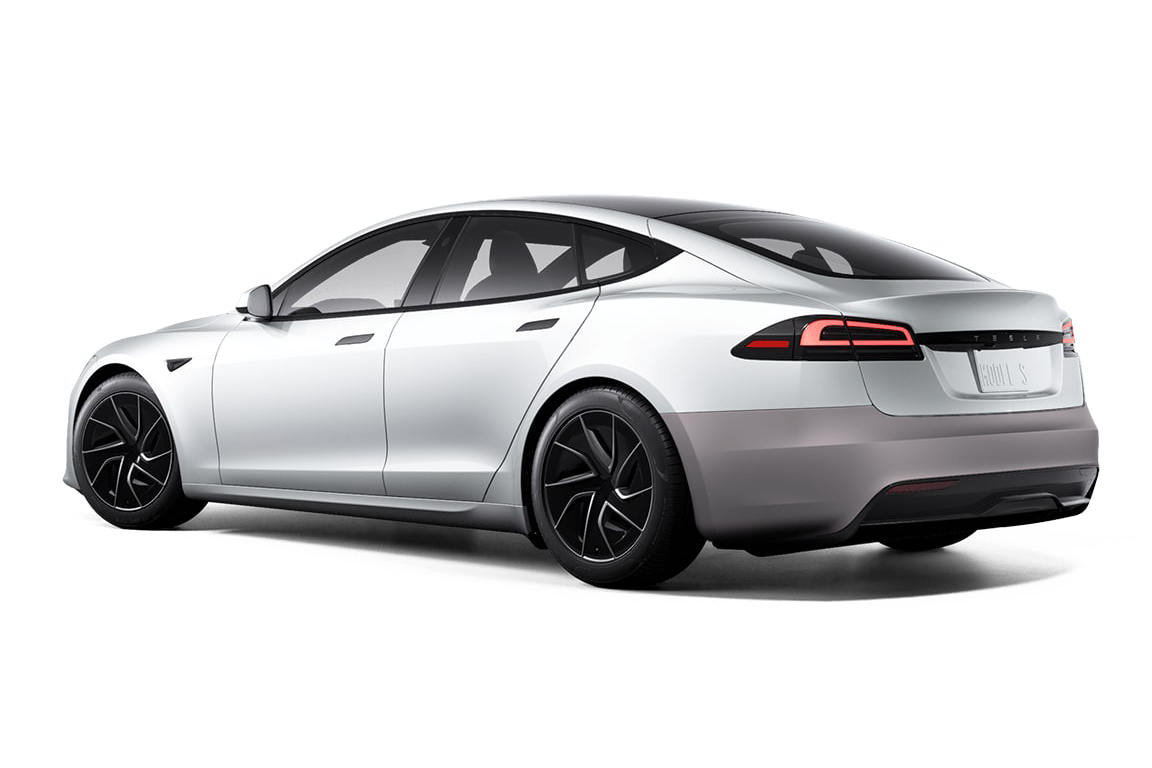 Tesla Model S - Rear Bumper Matte PPF Kit