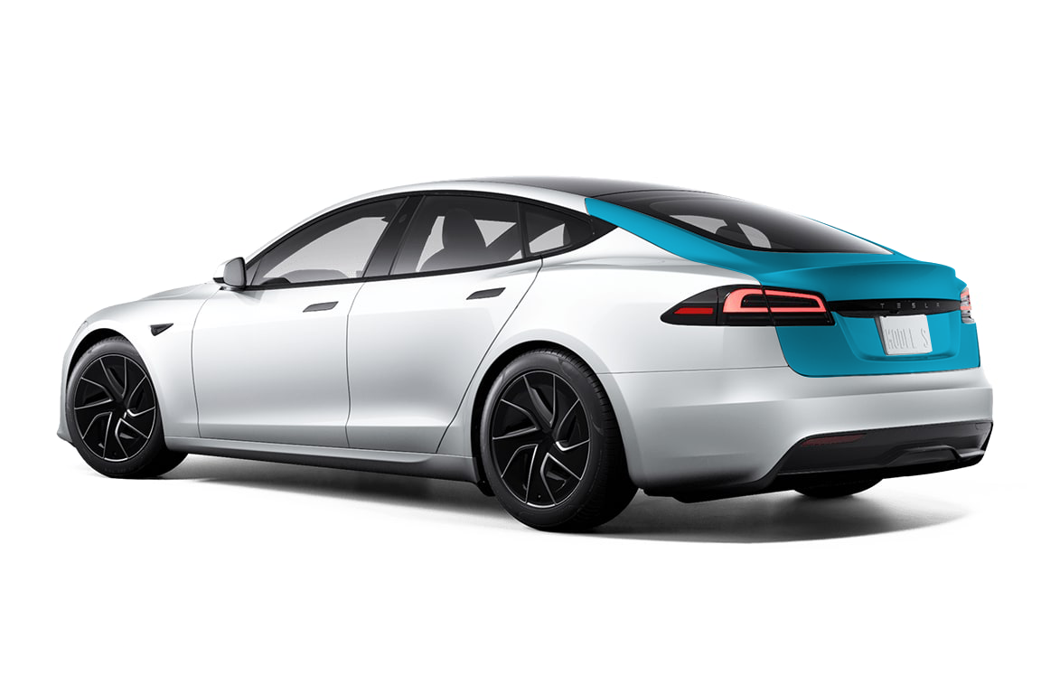 Tesla Model S Rear Hatch Individual Defense+™ Paint Protection Kit