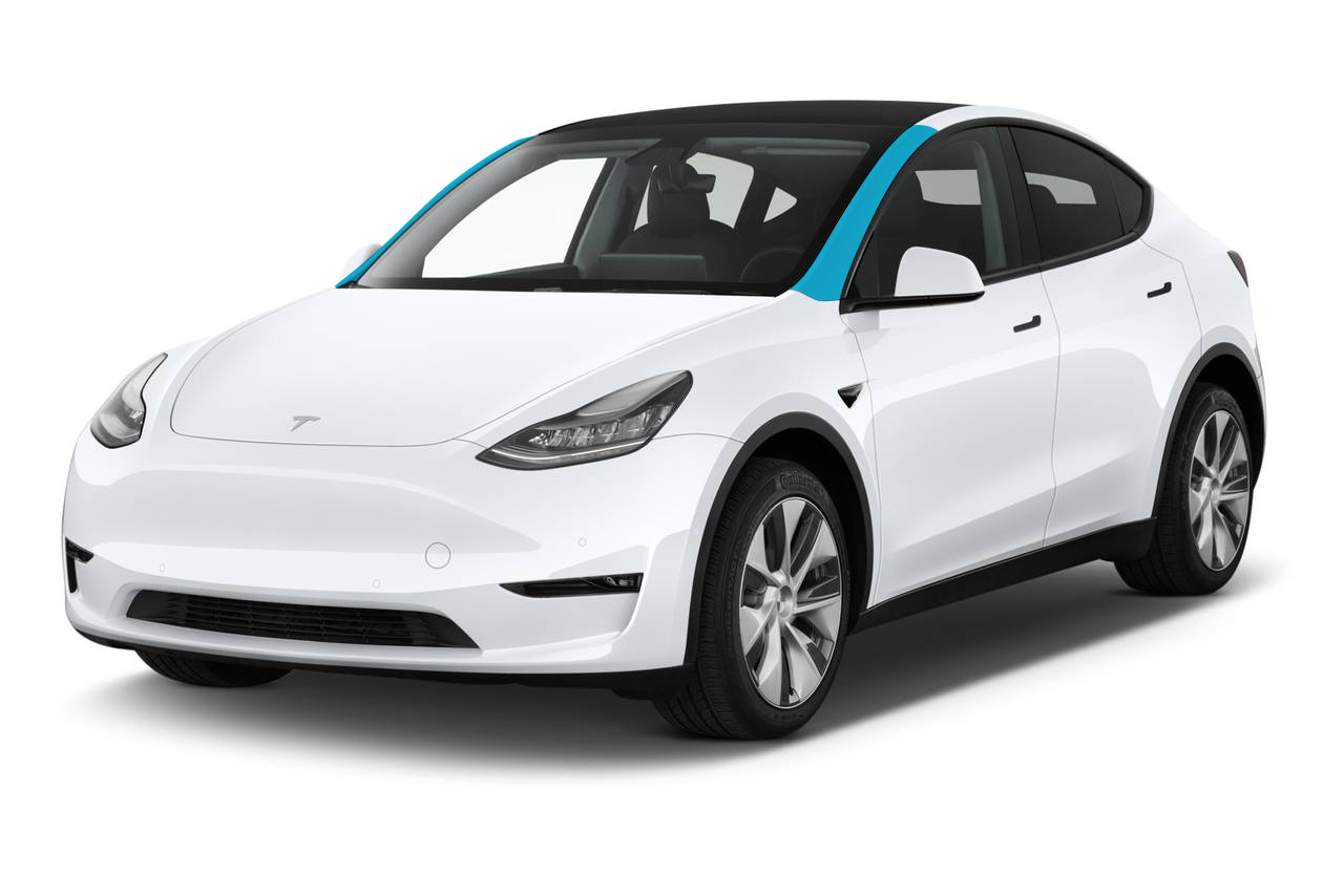 2020–2025 Tesla Model Y - A-Pillar PPF Kit