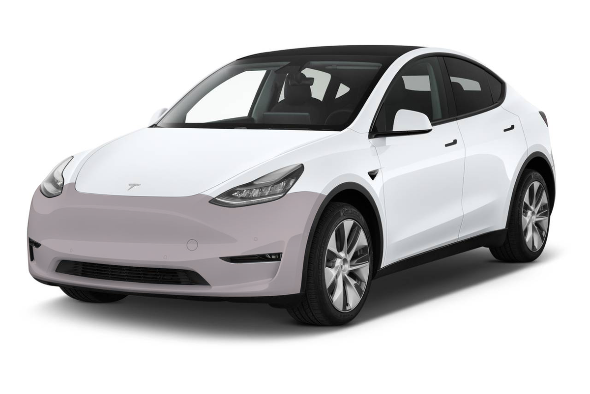 2020-2025 Tesla Model Y - Front Bumper Matte PPF Kit