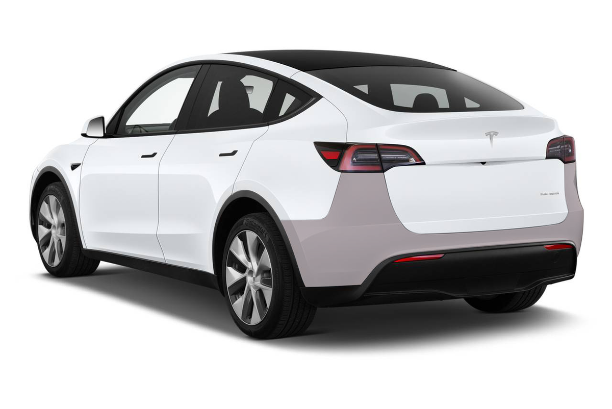 2020-2025 Tesla Model Y - Rear Bumper Matte PPF Kit