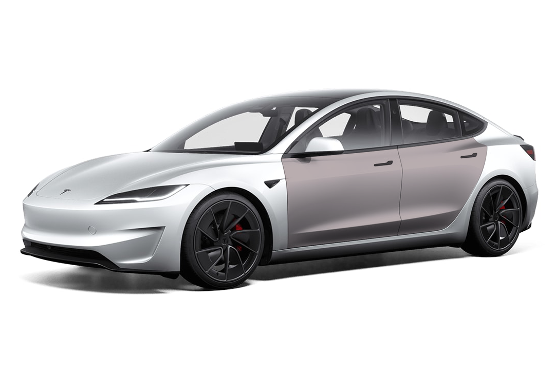 2024+ Tesla Model 3 (Highland) - Door Matte PPF Kit
