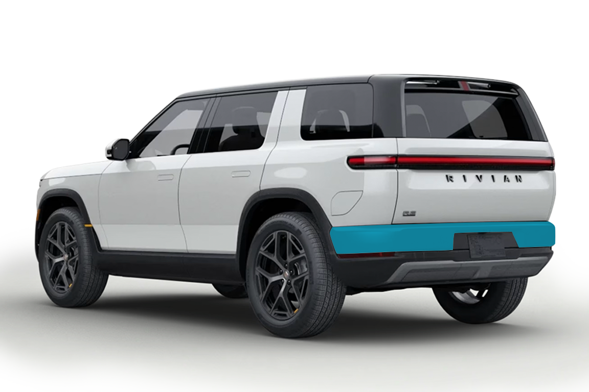 Rivian R2 - Rear Bumper PPF Kit
