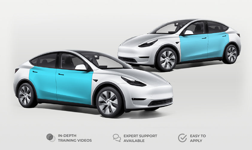 Tesla Model Y Doors Defense+™ Paint Protection Set