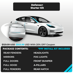 Defense+™ PPF Tesla Starter Kit 3/Y/S/X - Drive Protected