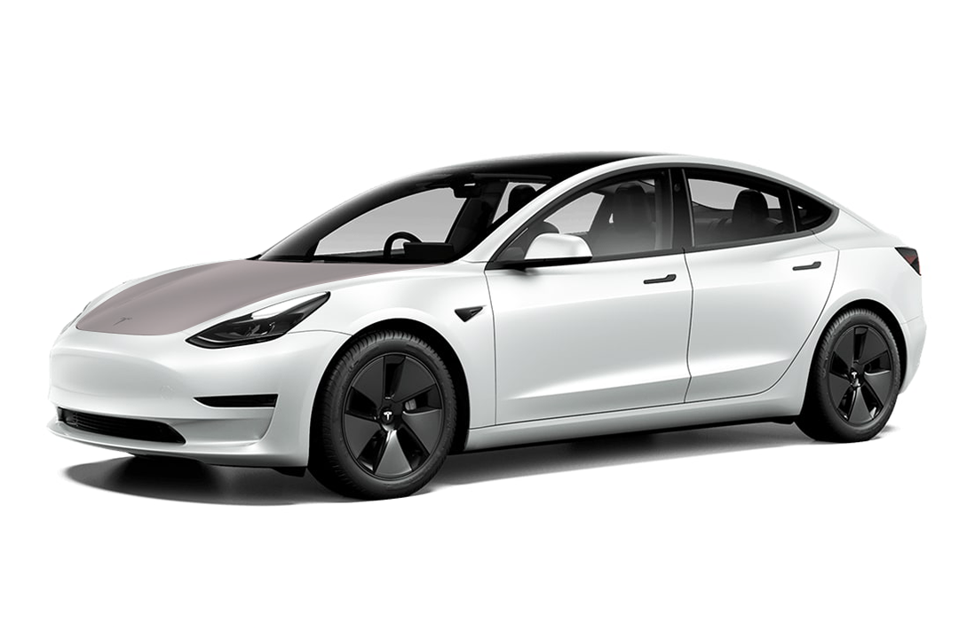 2017-2023 Tesla Model 3 - Full Hood Matte PPF Kit