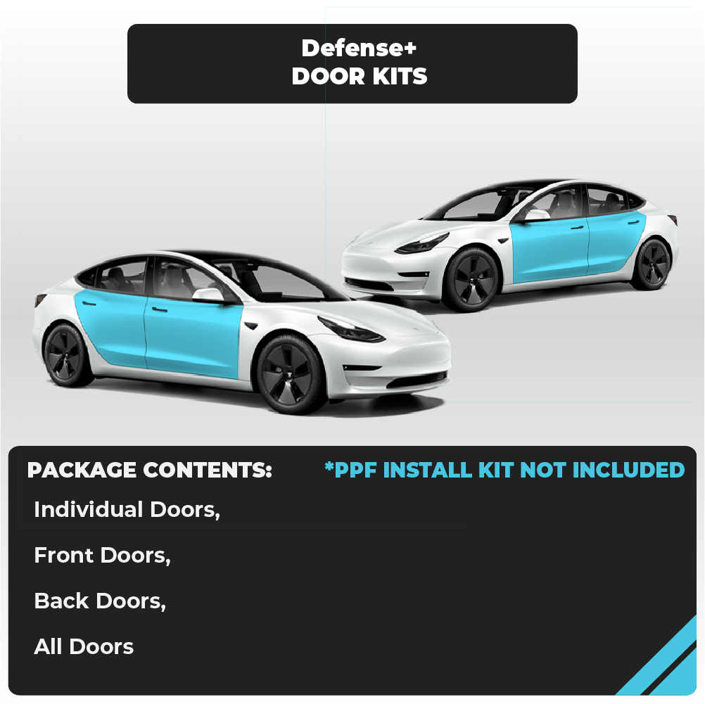 Tesla Model 3 Door Kit Defense+™ Paint Protection Set - Drive Protected