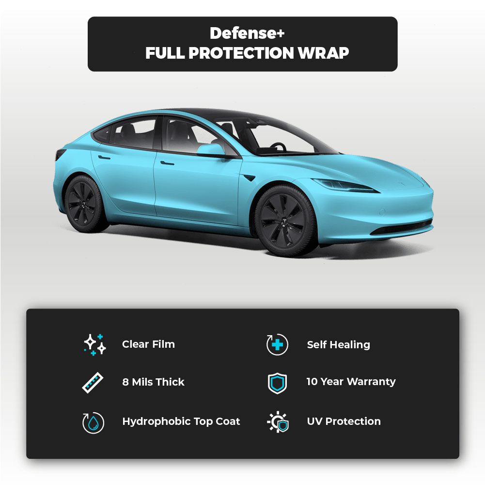 Tesla Model 3 Highland Full Defense+™️ Paint Protection Film Wrap - Drive Protected