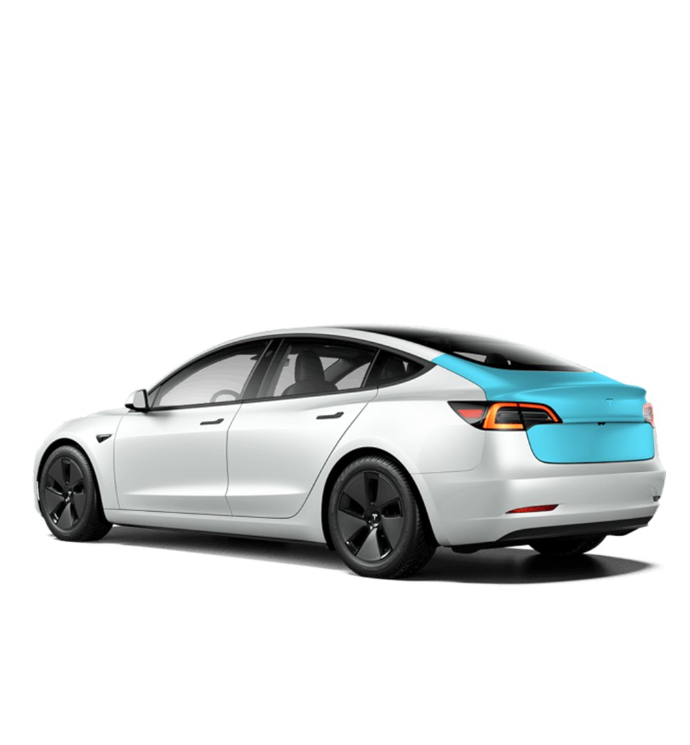 Tesla Model 3 Rear Hatch Individual Defense+™ Paint Protection Kit - Drive Protected