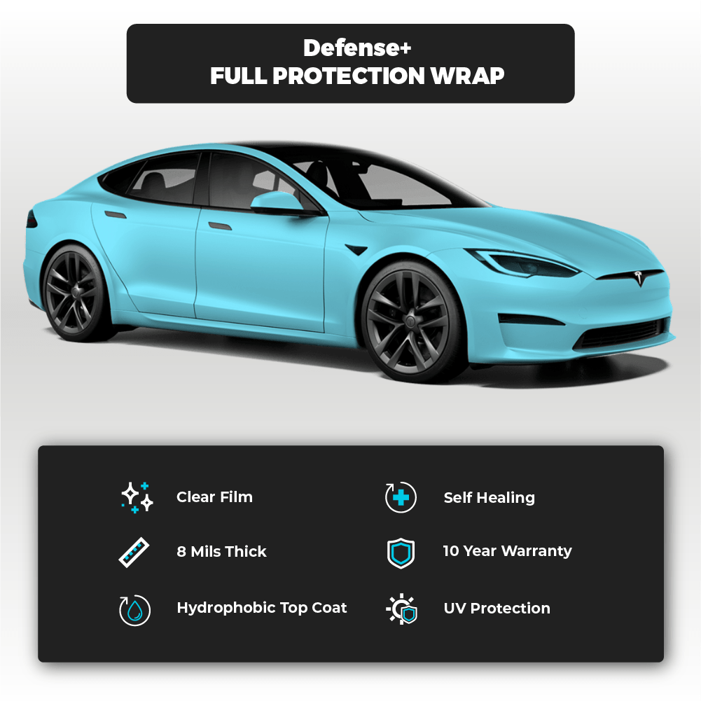 Tesla Model S Full Defense+™ Paint Protection Film Wrap - Drive Protected
