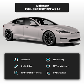 Tesla Model S Matte Finish Tesla Full Defense+™ Paint Protection Wrap - Drive Protected