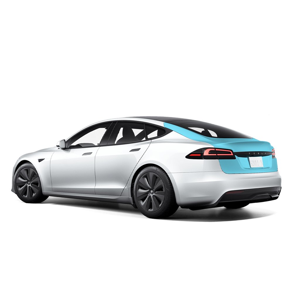 Tesla Model S Rear Hatch Individual Defense+™ Paint Protection Kit - Drive Protected